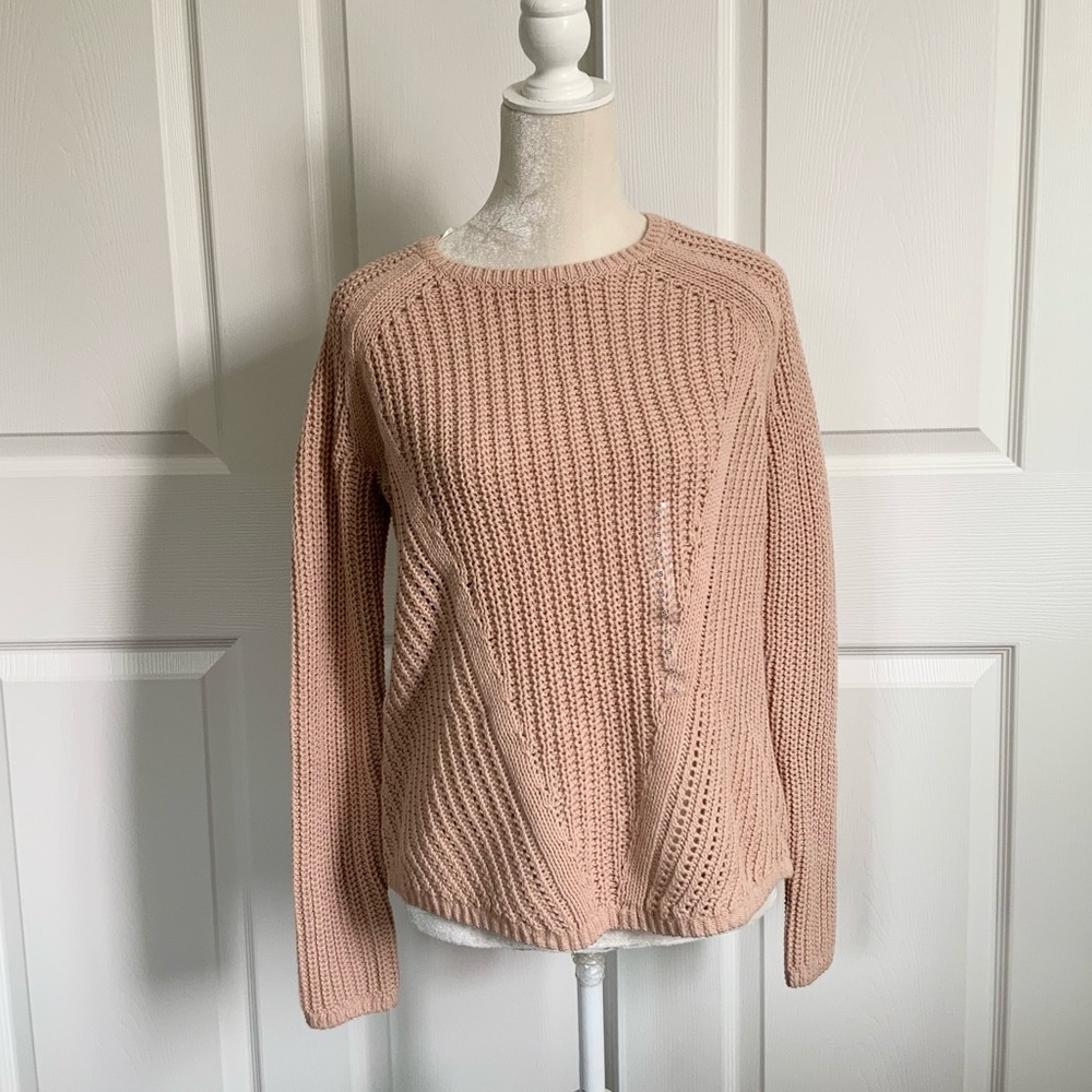 H&M beige nude knit sweater